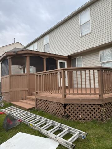 Deck refinishing — After